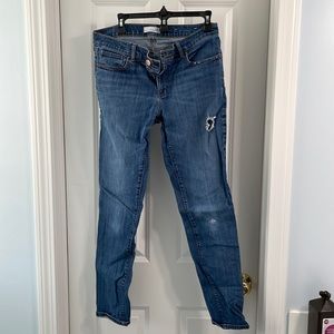 LOFT - Denim - 29 Tall - mid waist (2 inches below belly button) skinny relaxed